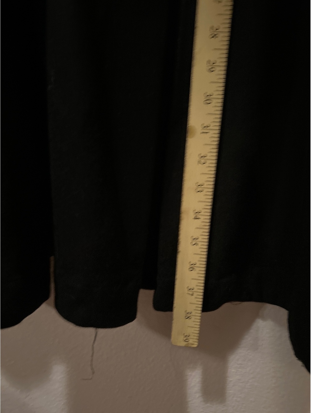 Forever Black Wool Blend Long Coat Size Small - Picture 6 of 7